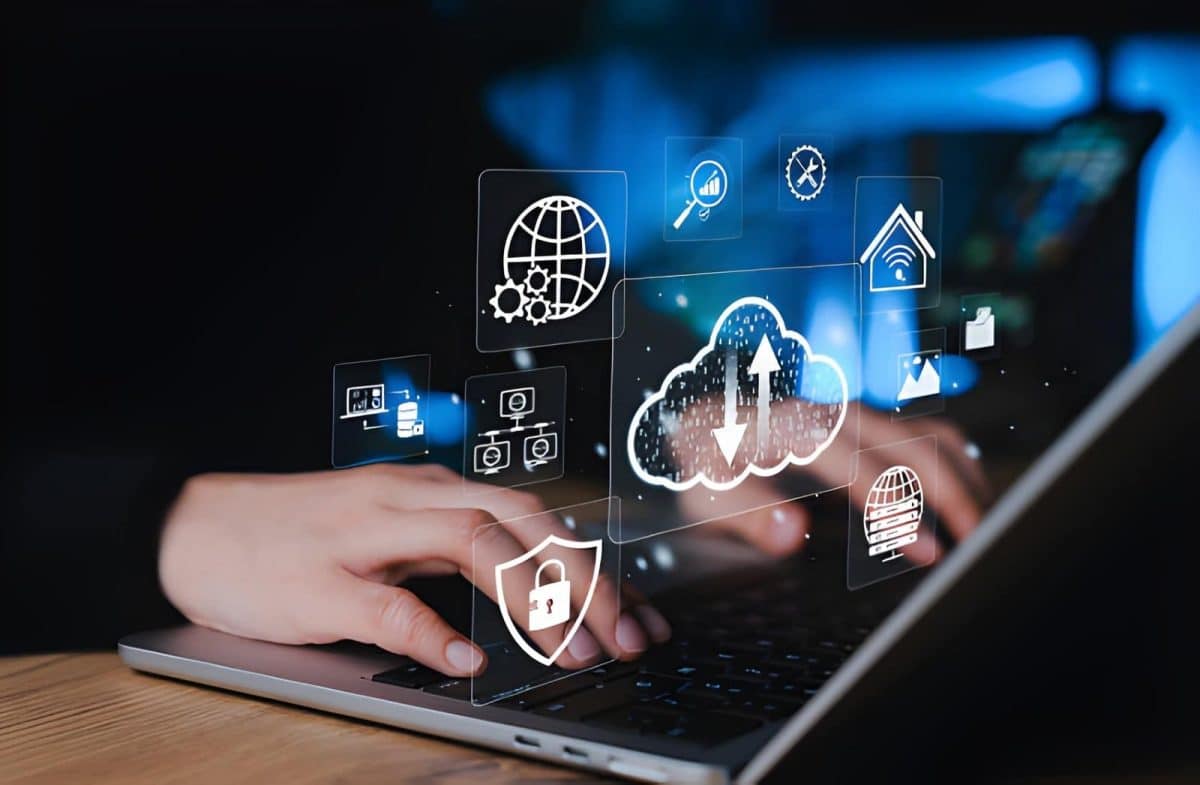 Concept de technologie de cloud computing et de sécurité des données