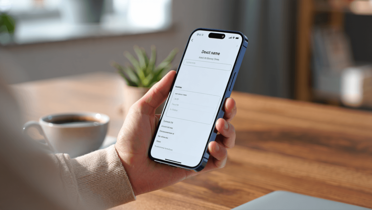 How to change iPhone name