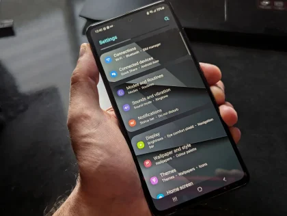Écran Android affichant le panneau de paramètres avec icône Ne pas déranger