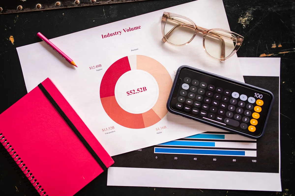 Tableau de calcul du retour sur investissement avec chiffres et graphique