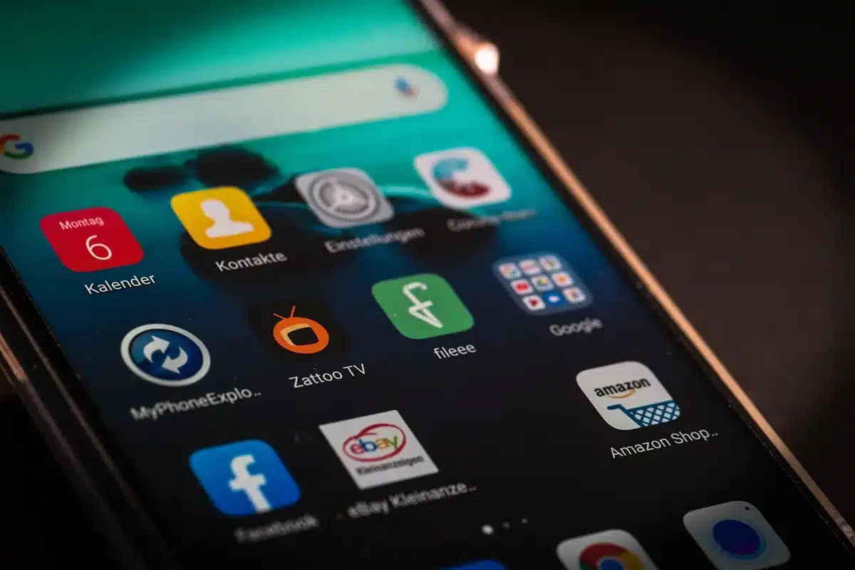 Écran Paramètres d'Android montrant la gestion des applications