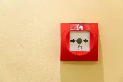 Écran d'ordinateur affichant du code et des alertes de sécurité avec icônes de cadenas et bouclier
